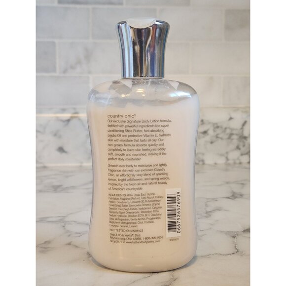 Bath & Body Works Country Chic Body Lotion With Shea Butter & Vitamin E 8 Fl Oz - Picture 2 of 2